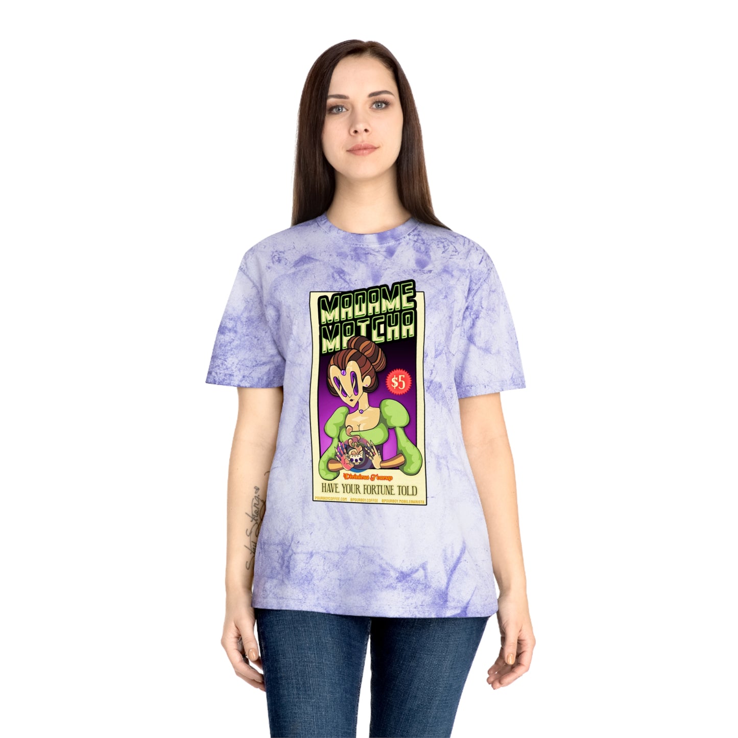 Madame Matcha (Legacy) – "Have Your Fortune Told" Amethyst Color Blast Tee