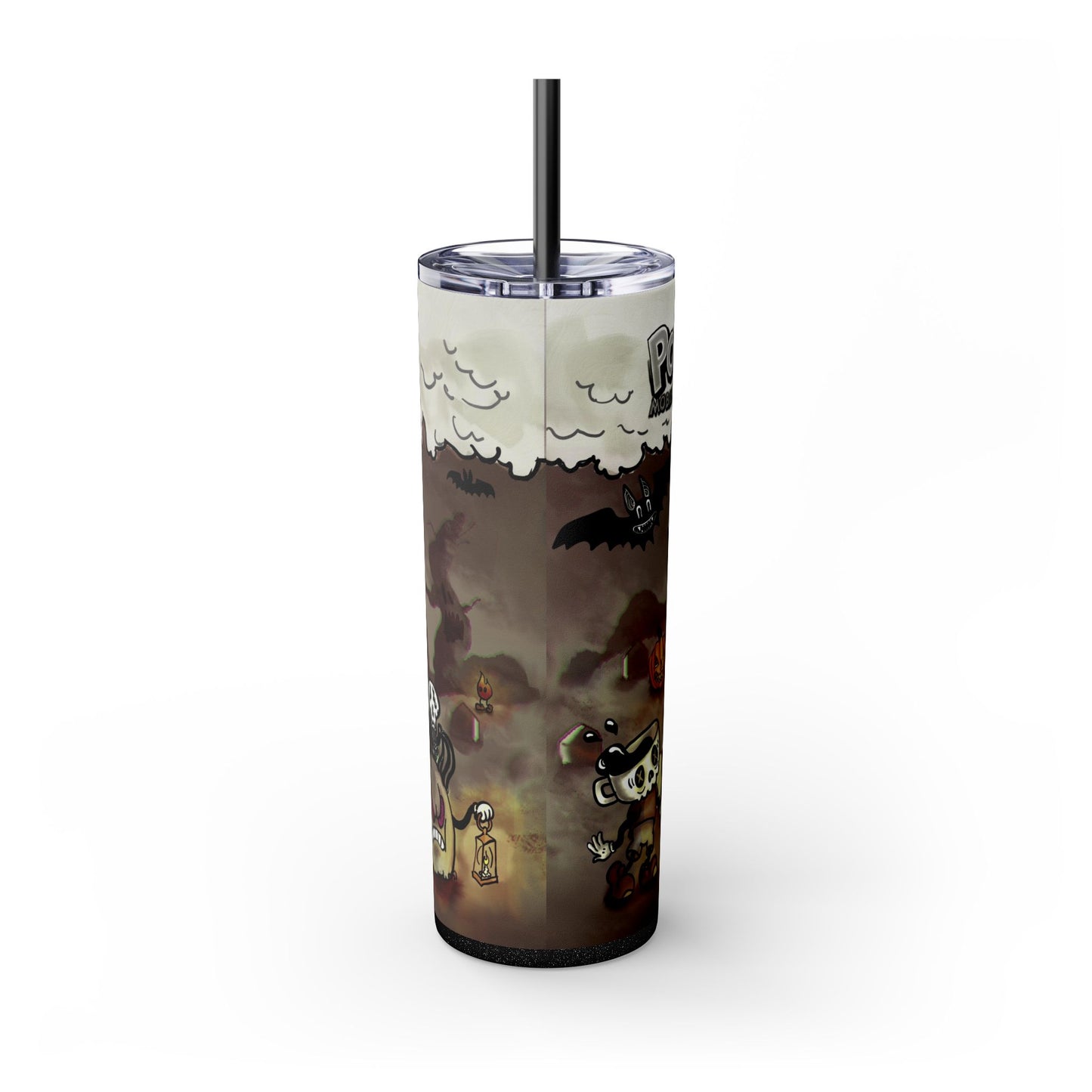 Hot Coffin (Legacy), Skinny Tumbler with Straw, 20oz