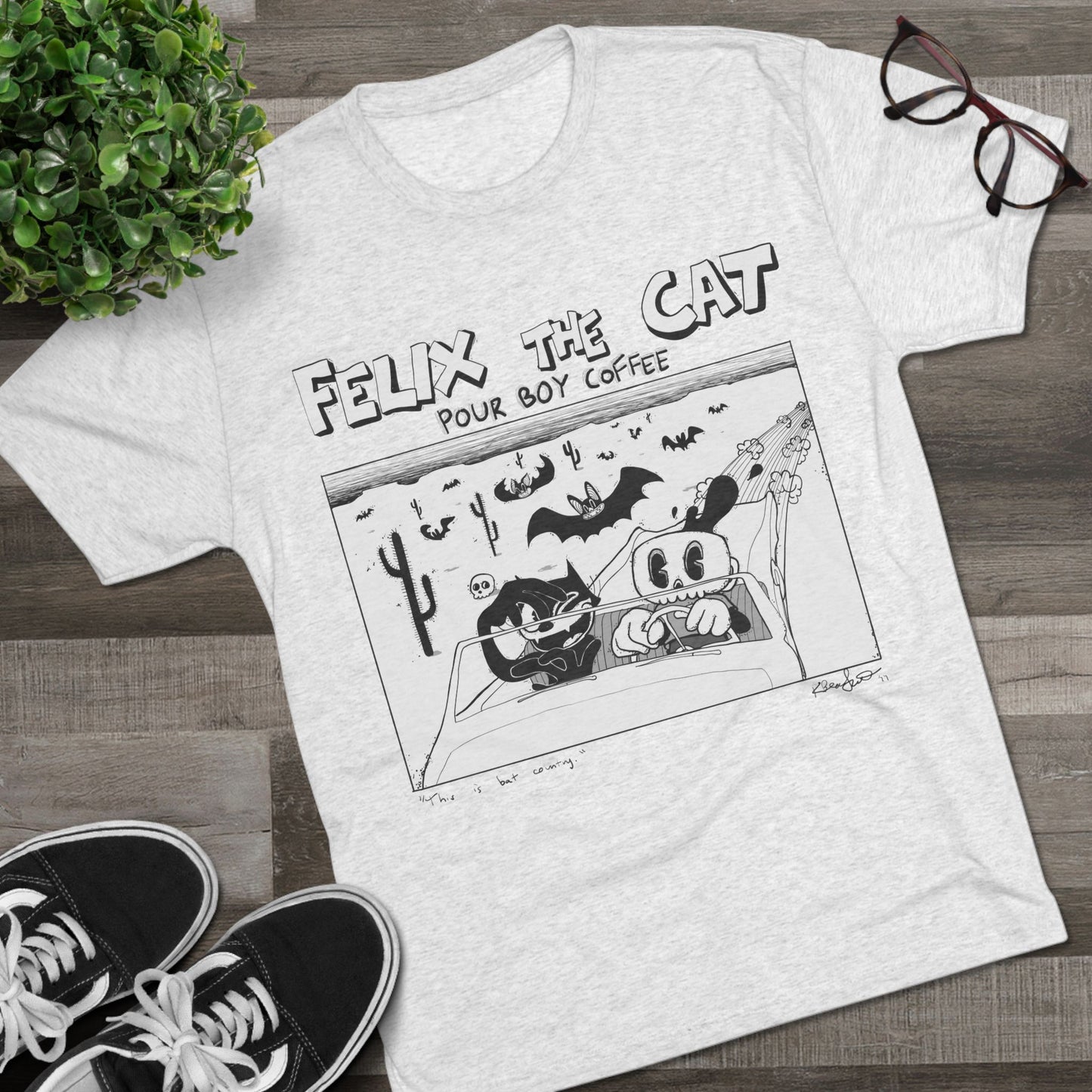 Bat Country: Felix the Cat at Pour Boy Coffee Tee