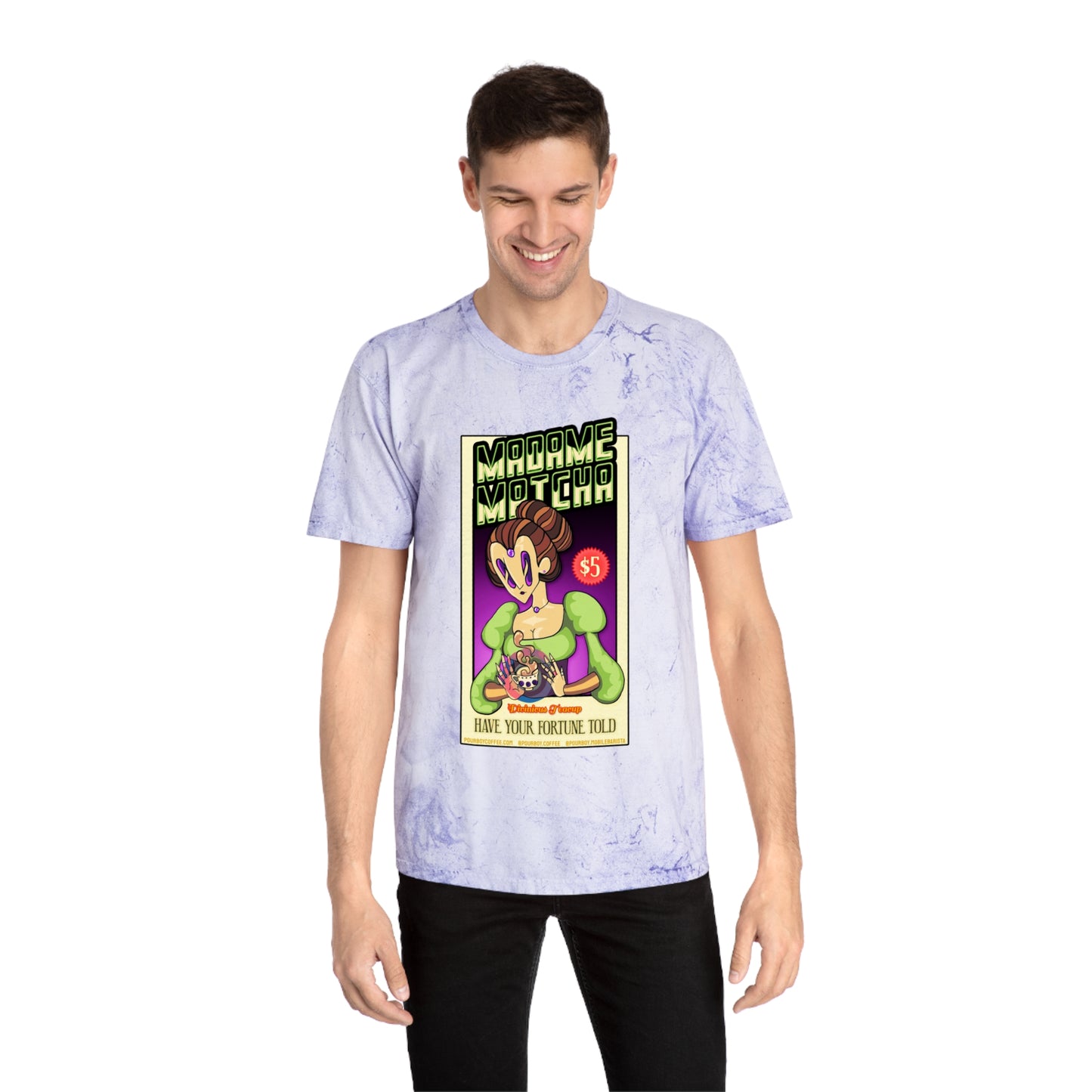 Madame Matcha (Legacy) – "Have Your Fortune Told" Amethyst Color Blast Tee