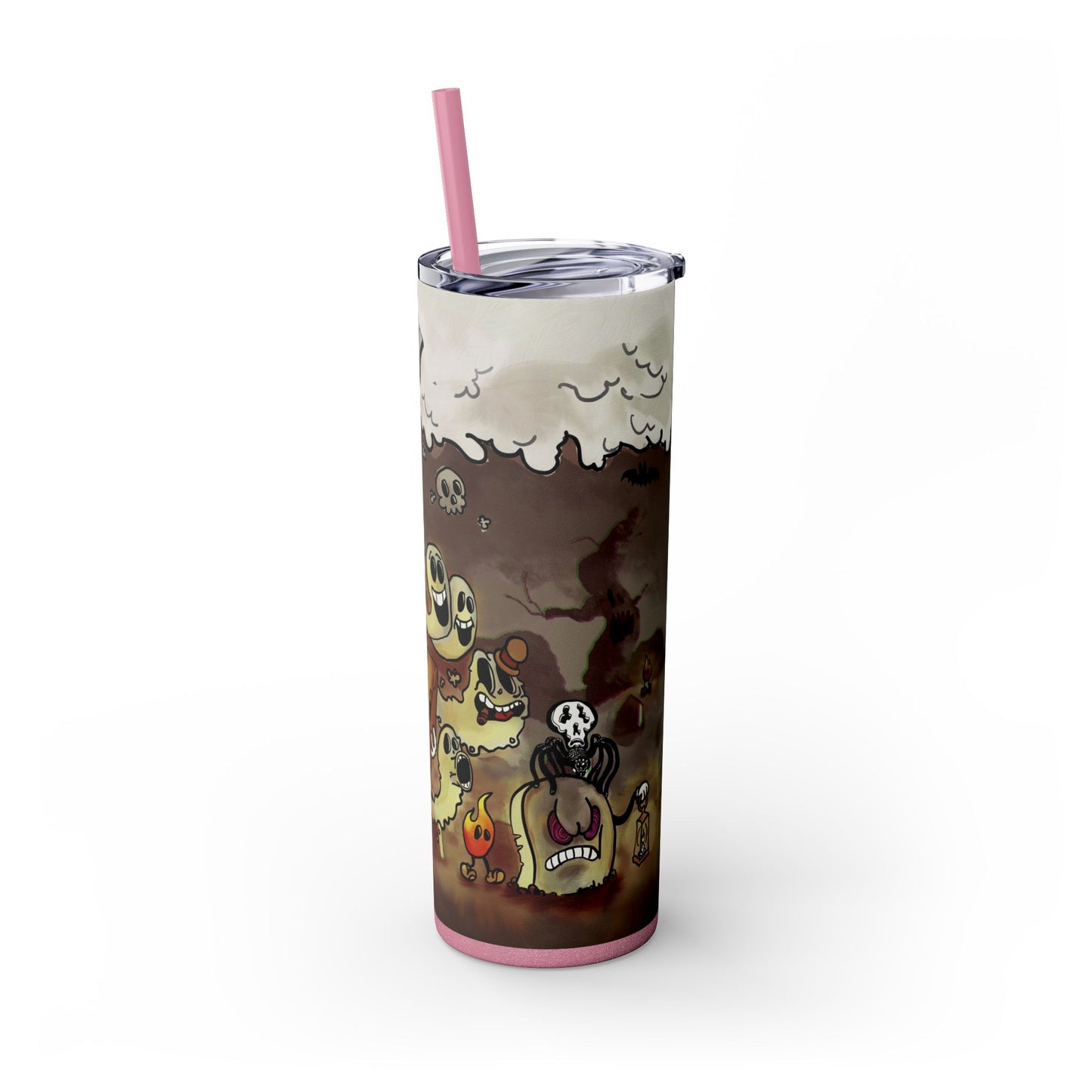 Hot Coffin (Legacy), Skinny Tumbler with Straw, 20oz