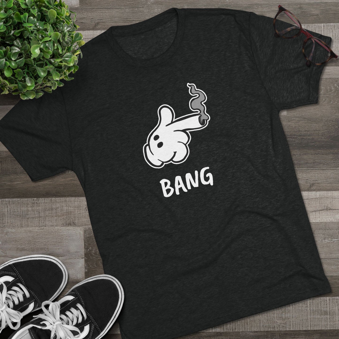 Shoot Your Inhibitions: "Bang!" Unisex Tri-Blend Crew Tee