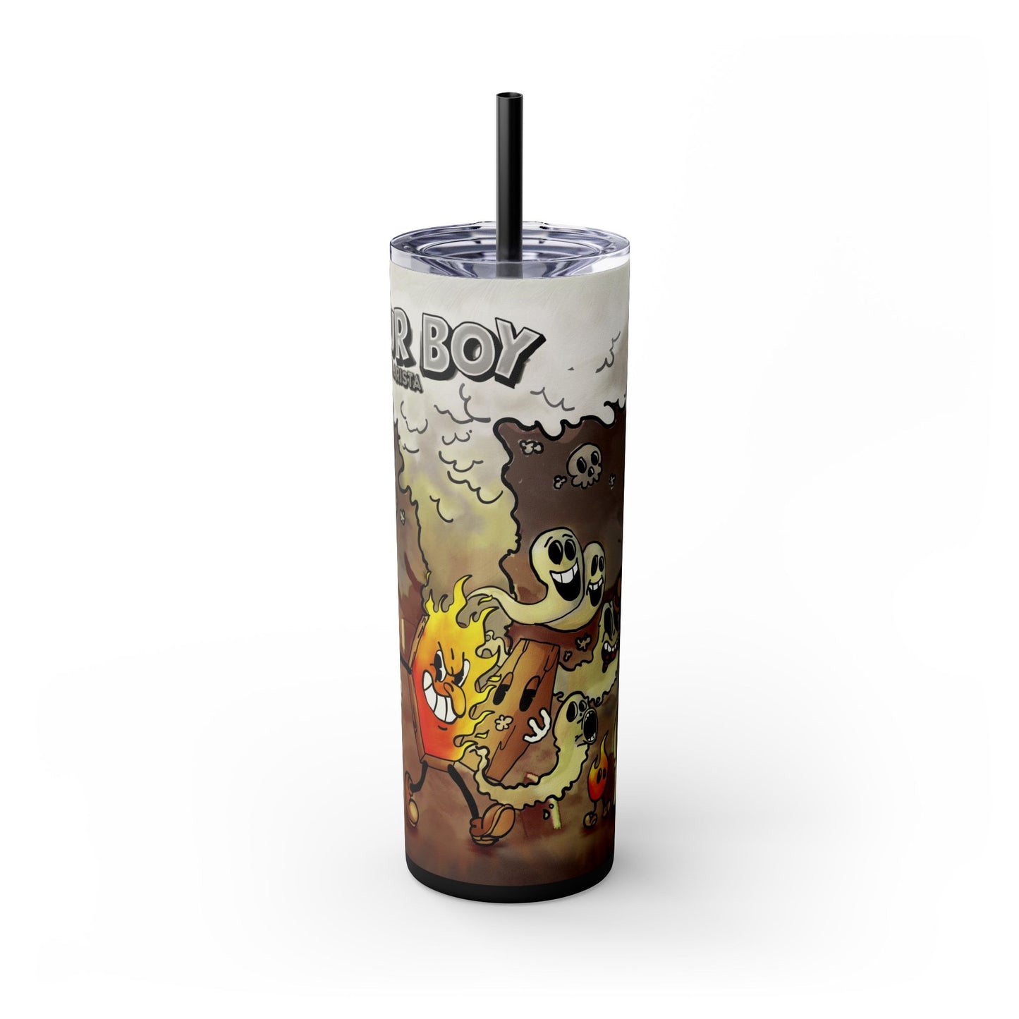 Hot Coffin (Legacy), Skinny Tumbler with Straw, 20oz
