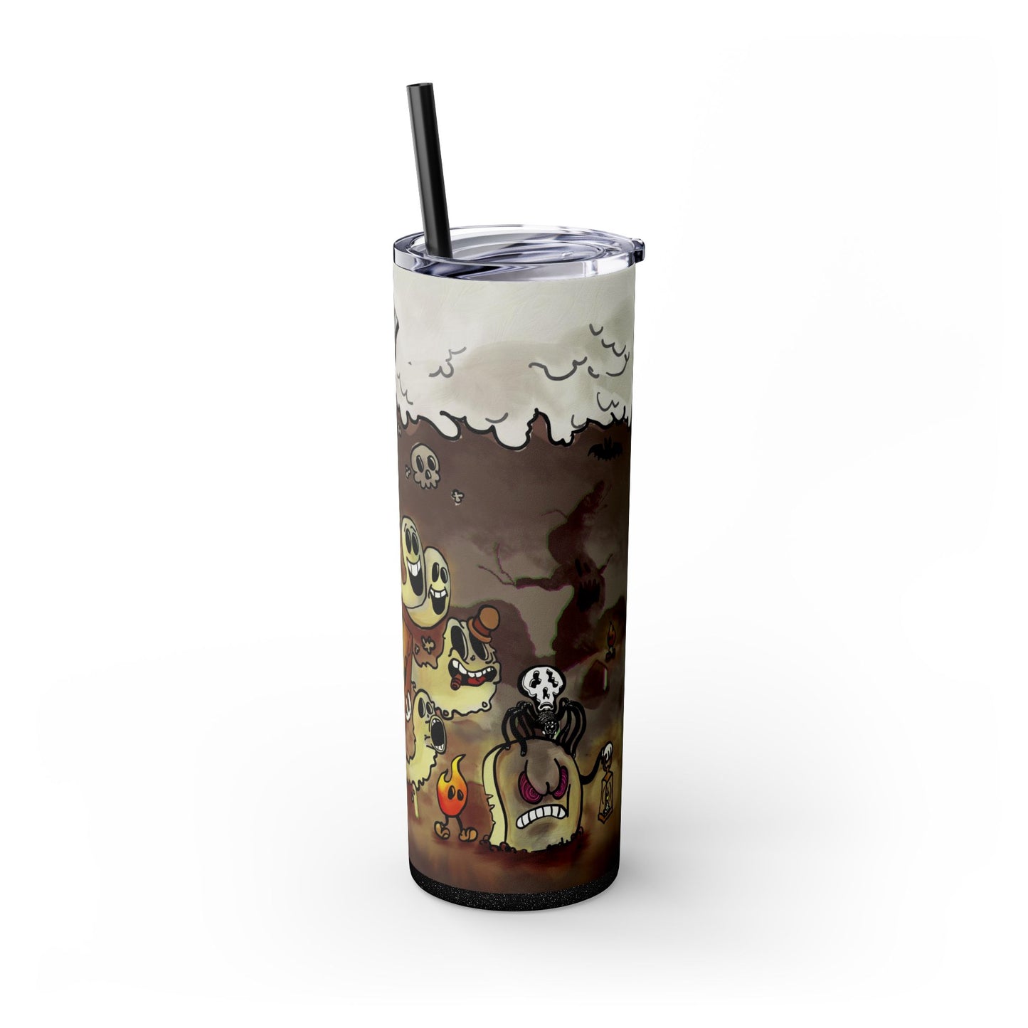 Hot Coffin (Legacy), Skinny Tumbler with Straw, 20oz