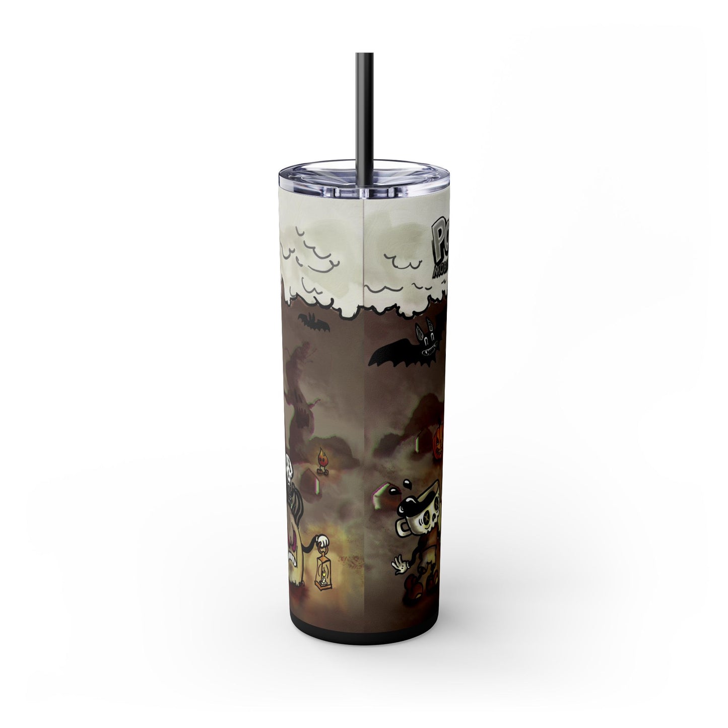 Hot Coffin (Legacy), Skinny Tumbler with Straw, 20oz