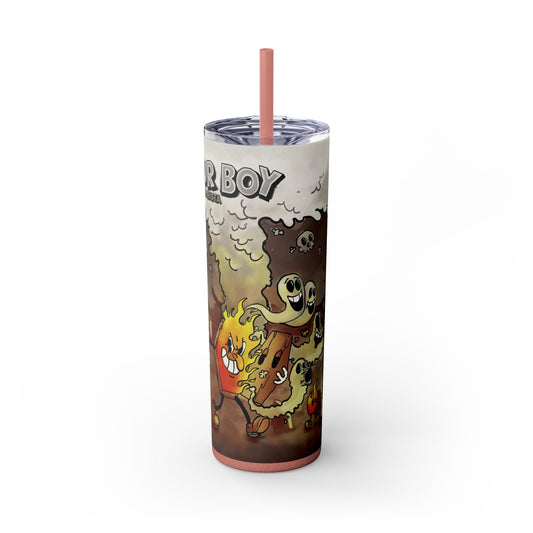 Hot Coffin (Legacy), Skinny Tumbler with Straw, 20oz