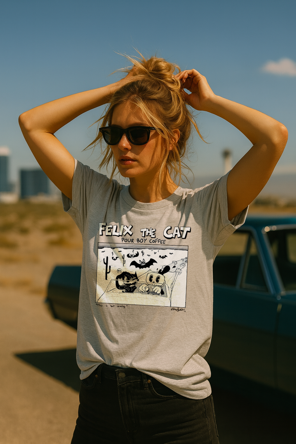Bat Country: Felix the Cat at Pour Boy Coffee Tee