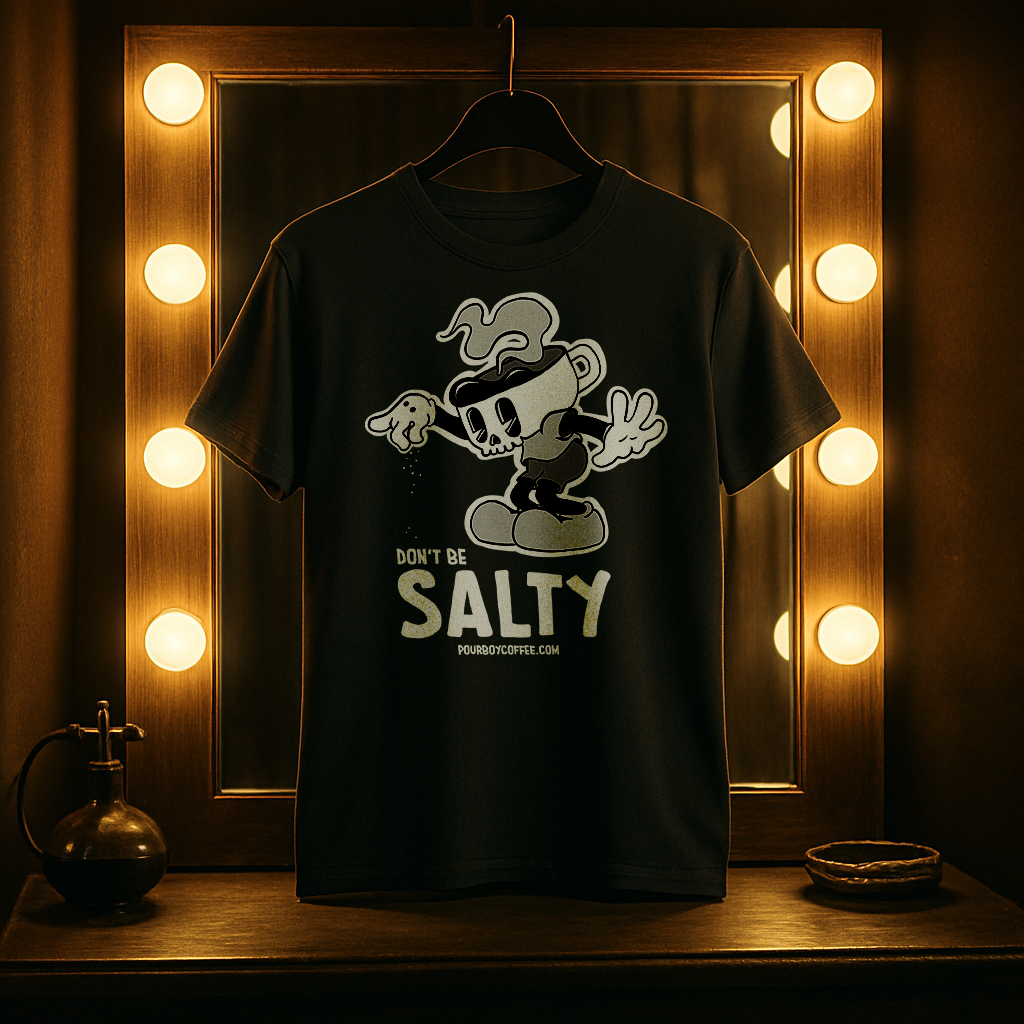 Pour Boy: "Don’t Be Salty" Black Unisex T-shirt